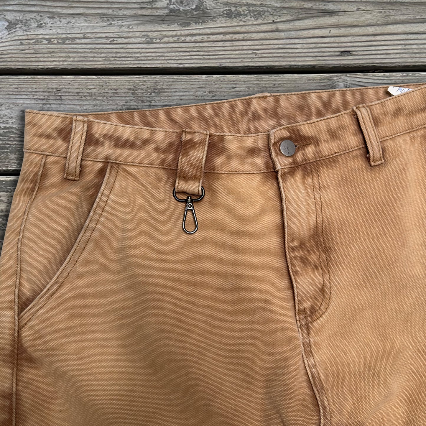 8 Pocket Stone-Washed Canvas Cargo Pants