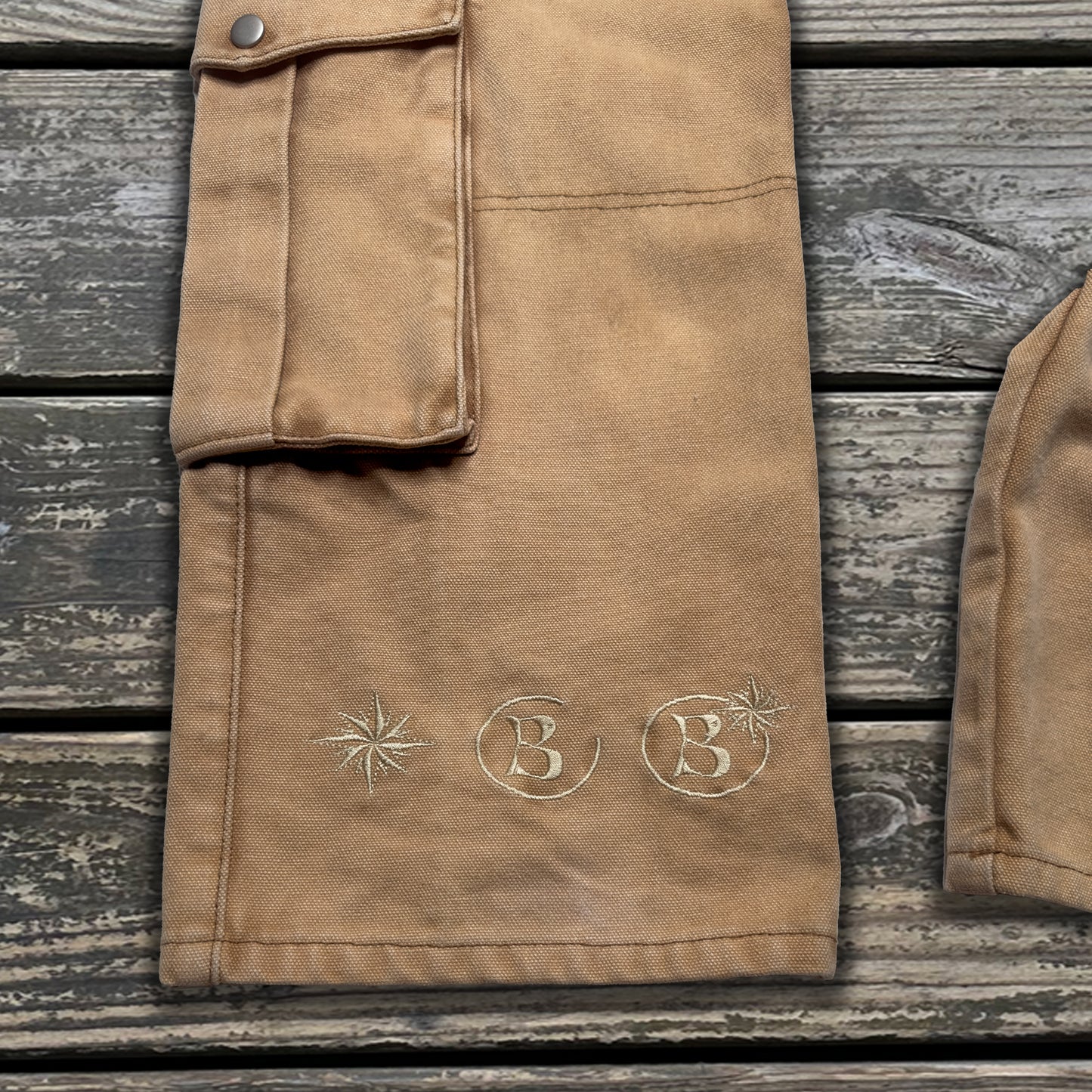 8 Pocket Stone-Washed Canvas Cargo Pants