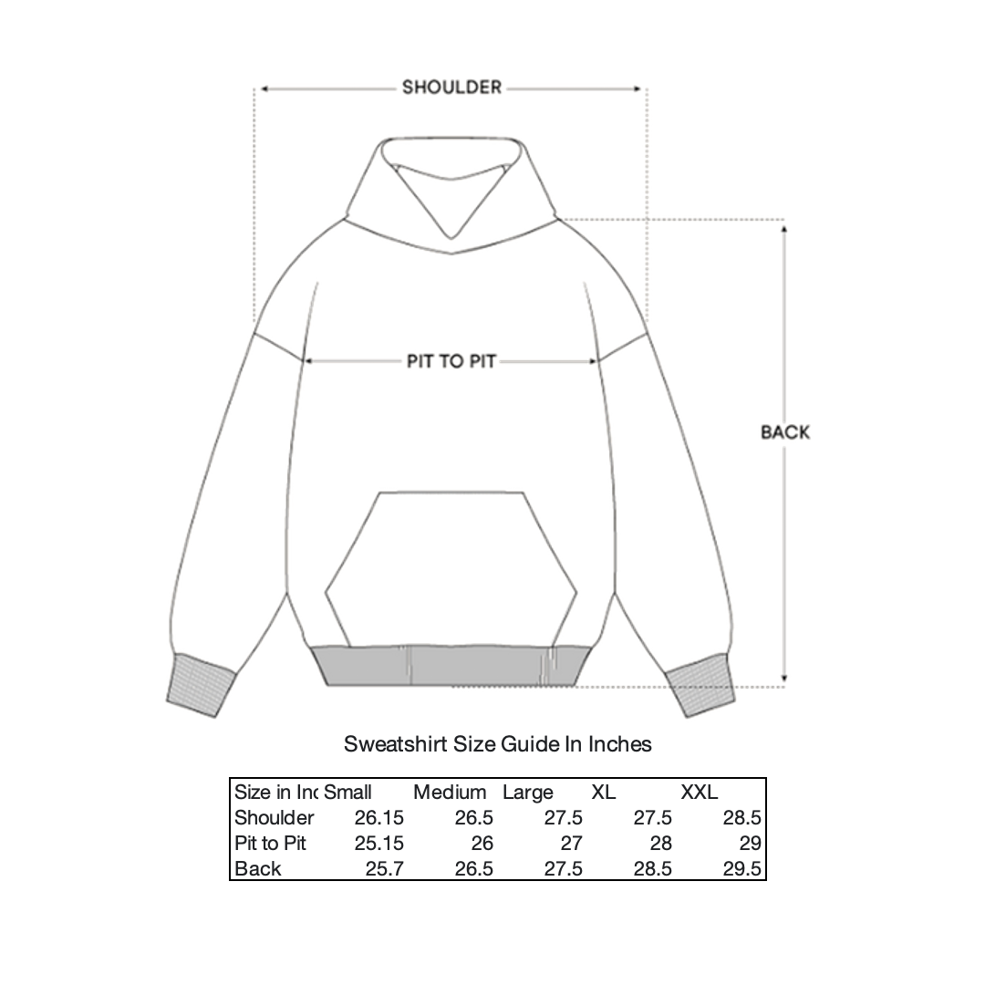 "Midnight Grey" Big B Embroidered Hoodie