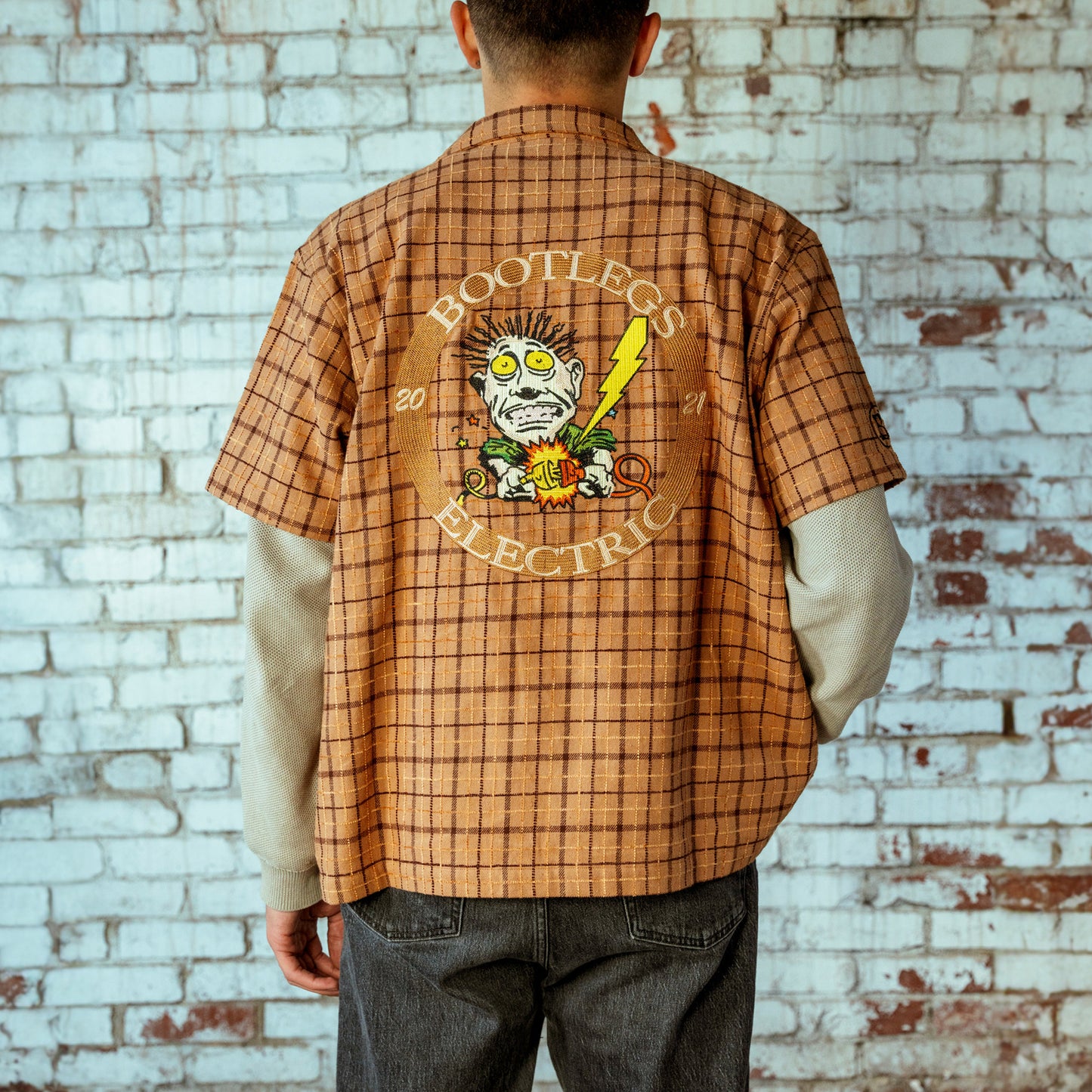 Bootlegs Electric Button-Up Flannel